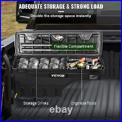 New Truck Bed Storage Box, Waterproof ABS Wheel Well Tool Box 6.6 Gal/20 L Black