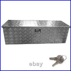 New Truck Bed Tool Box 49 Storage for Truck Pickup Bed Trailer Tongue WithLock US