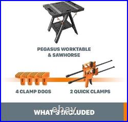 New WORX WX051 Pegasus Folding Work Table & Sawhorse