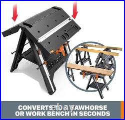 New WORX WX051 Pegasus Folding Work Table & Sawhorse