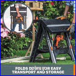 New WORX WX051 Pegasus Folding Work Table & Sawhorse