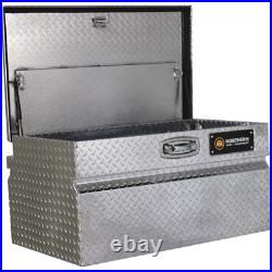 Northern Tool Wide Chest Truck Tool Box, Aluminum, Diamond Plate, Pull Handle