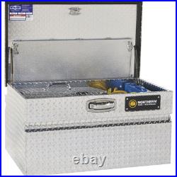 Northern Tool Wide Chest Truck Tool Box, Aluminum, Diamond Plate, Pull Handle