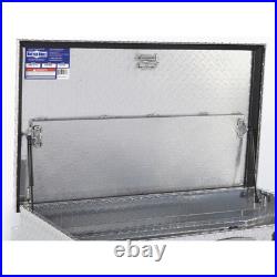 Northern Tool Wide Chest Truck Tool Box, Aluminum, Diamond Plate, Pull Handle