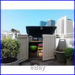 Outdoor Storage Tool Box Utility Cabinet Plastic Shed Patio Garage Garden Pool