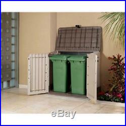 Outdoor Storage Tool Box Utility Cabinet Plastic Shed Patio Garage Garden Pool