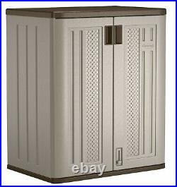 Outdoor Storage Utility Shed Resin Tool Cabinet Garden Patio Backyard Deck Box