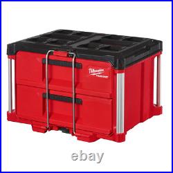 PACKOUT 2-Drawer Portable Tool Box Modular Impact Resistant Organizer Heavy Duty