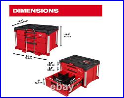 PACKOUT Multi-Depth 3-Drawer Tool Box Red (48-22-8447)