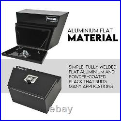 Pair of Undertray Toolbox Aluminium Under Tray Underbody Tool Box Black 600mm