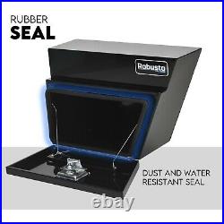 Pair of Undertray Toolbox Aluminium Under Tray Underbody Tool Box Black 600mm