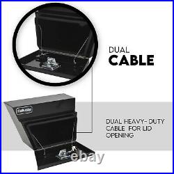 Pair of Undertray Toolbox Aluminium Under Tray Underbody Tool Box Black 600mm