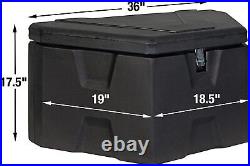 Poly Trailer Tongue Truck Tool Cargo Storage Box, 19 x 36 x 17.5 Inch