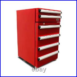 Portable 1.8 Cu. Ft. Tool Box Refrigerator in Red with 2 Drawers and Lock