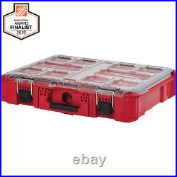 Portable Tool Box 11-Compartment Organizer PACKOUT Impact Resistant Resin Red