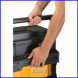 Portable storage tool box mobile rolling organizer bin tray dewalt dwst20880