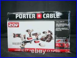 Porter-Cable PCCK617L6 20V MAX Cordless Li-Ion 6-Tool Combo Kit New Open Box