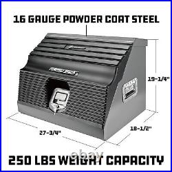 Powerbuilt 26 Inch Rapid Box Portable Slant Front Power Tool Grey Locker Box