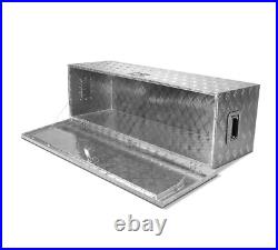 Premium 48-Inch Aluminum Truck Underbody Flatbox Pickup Tool Box RV ATV Trailer