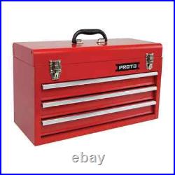 Proto J9993 Red Steel Tool Box 1 Compartment 20-3/16 W x 8-3/4 D x 11-3/4 H