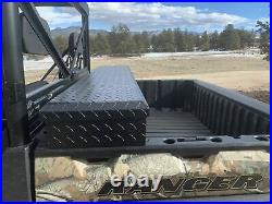 Quadboss UTV Tool Box Cargo Bed Storage Polaris Ranger XP 1000 2017-2021
