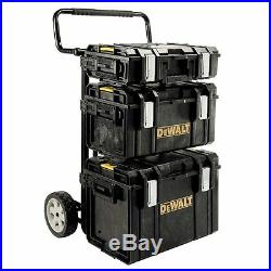 Quality DeWALT Rolling-Wheel Portable Toolbox Cart Chest Tool-Storage-Box (4-pc)