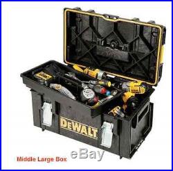 Quality DeWALT Rolling-Wheel Portable Toolbox Cart Chest Tool-Storage-Box (4-pc)