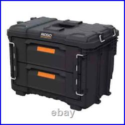 RIDGID 2.0 Pro Gear System 22 in XL 2 Drawers Modular Tool Box Storage