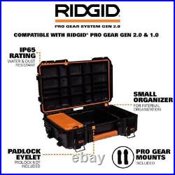 RIDGID 2.0 Pro Gear System Rolling (3) Tool Box 22 Lockable High-Impact Resin