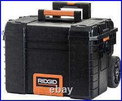 RIDGID Large Rolling Toolbox on Wheels Travel Storage Chest Cart Professional