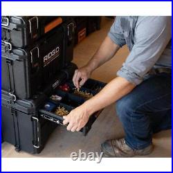 RIDGID Tool Box Tool Storage 14.6 3-DrawerResin Lockable Weatherproof Black RIDGID Tool Box Tool Storage 14.6 3-DrawerResin Lockable Weatherproof Black