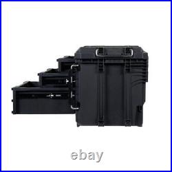 RIDGID Tool Box Tool Storage 14.6 3-DrawerResin Lockable Weatherproof Black RIDGID Tool Box Tool Storage 14.6 3-DrawerResin Lockable Weatherproof Black