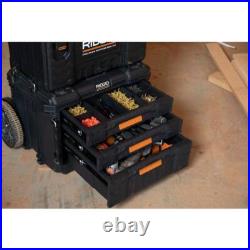 RIDGID Tool Box Tool Storage 14.6 3-DrawerResin Lockable Weatherproof Black RIDGID Tool Box Tool Storage 14.6 3-DrawerResin Lockable Weatherproof Black