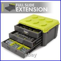 RYOBI LINK 3-Drawer Tool Box with Stow-Away Steel Lock Bar + Impact Resistant