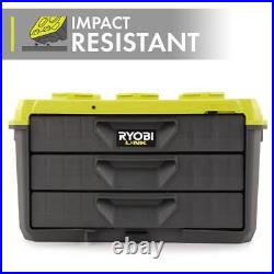 RYOBI LINK 3-Drawer Tool Box with Stow-Away Steel Lock Bar + Impact Resistant