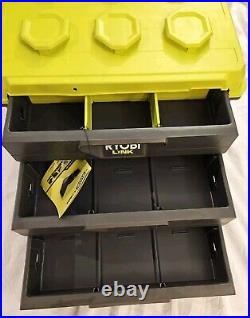 RYOBI LINK 3-Drawer Tool Box with Stow-Away Steel Lock Bar + Impact Resistant