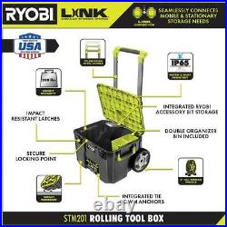 RYOBI Rolling Tool Box Modular Medium and Standard Telescoping Handle 9 in