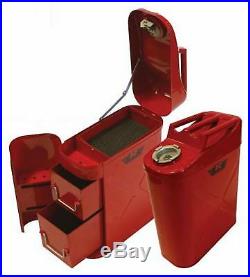 Rampage 86619 Jerry Gas Can Utility Storage Tool Box for JEEP CJ5 CJ7 YJ TJ JK R