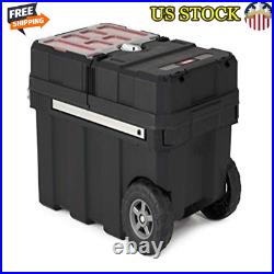 Resin Rolling Tool Box Locking System Organizer Bins Portable Large Storage New