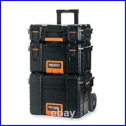 Ridgid 3 Piece Heavy Duty Portable Lockable Tool Storage System Water Seal New