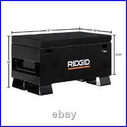 Ridgid Storage Chest Universal Job Site Locking Steel Truck Garage 32 Tool Box