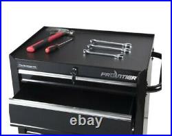 Rolling Garage Tool Cabinet 4 Drawer Black Steel Organizer Chest Box with Wheels