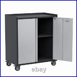 Rolling Metal Storage Cabinet, Perfect for Garage, Home, Warehouse, Baseroom USA