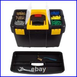 Rolling Tool Box Stackable Storage Chest Durable Plastic Portable Organizer New