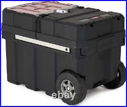 Rolling Tool Box With Locking Removable Bins Storage Chest for Power Drill Garage