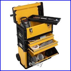 Rolling Tool Box With Wheels Stackable Tool Box Organizer Portable Metal