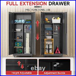 Rolling Tool Box WorkStation Tool Chest Cabinet Combo on Wheels withLock & Shelves