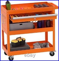 Rolling Tool Cart Cabinet on Wheels Tool Box with Drawer Garage Storage Organizer