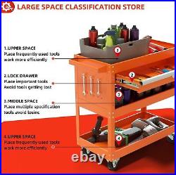 Rolling Tool Cart Cabinet on Wheels Tool Box with Drawer Garage Storage Organizer