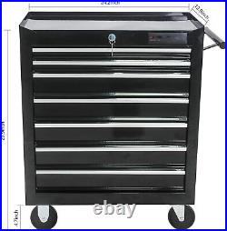 Rolling Tool Chest 7 Drawer Tool Box Heavy Duty Industrial Service Cart Storage